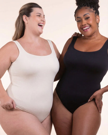 2 Bodys Shaper Canelado - Compre 1 Leve 2